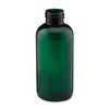 4 oz Green PET Plastic Boston Round Bottles (Cap Not Included) - 3371B05-BGRN
