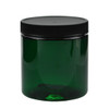 8 oz Green PET Plastic Straight Sided Jars - 2852B07GRN