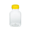 8 oz Clear PET Plastic Square Contoured Bottles - 3494B01