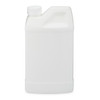 32 oz White HDPE Plastic Fluorinated Barrier F-Style Bottle with Child-Resistant Capable Cap - 4557B23