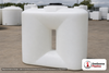 400 Gallon Doorway Water Tank. Polyethylene; White; 70" H x 29" W x 66" L; 183 lb empty. Manufacturer part number N-43856.
