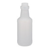 16 oz Natural HDPE Plastic Spray Bottles (White PP Cap) - 32116