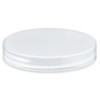 89-400 Natural PP Plastic Smooth Flat Screw Top Caps - 3300C21NAT