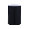 13-415 Black PP Plastic Smooth Flat Screw Top Caps - X13415BSQROCAP
