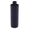 8 oz Black PET Plastic Cylinder Bottles (Cap Not Included) - 3410B60-B