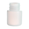 1 oz Natural HDPE Plastic Wide Mouth Packer Bottles (Cap Not Included) - 315974