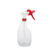32 oz Clear PET Plastic Spray Bottles (Red Trigger Sprayer) - 34934TS