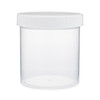 16 oz Natural PP Plastic Straight Sided Jars (Tall) - 2811B19NAT