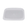 Small Clear PP Plastic Square Tamper-Evident Snap-Lock Lids - 2332C35