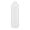 12 oz White HDPE Plastic Cylinder Bottles - 3560B17WHT