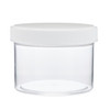 8 oz Clear PS Plastic Straight Sided Jars (Short) - 28009B