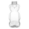17 oz Clear PET Plastic Honey Bear Bottles (Cap Not Included) - 324050