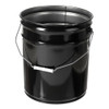 5 gal Black Steel Open Head Buckets (Lid Not Included) - 1252