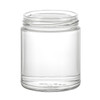 9 oz Clear Glass Straight Sided Jar, Lug Finish - 340662-K