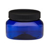 8 oz Blue PET Plastic Square Designer Jars - 2846B05BLU