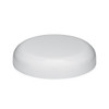 89-400 White PP Plastic Domed Screw Top Caps with Foam Liner - X89400WH-DOME