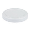 63 mm White Metal Lug Caps (Plastisol Liner) - X63-LUG-W