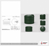 1000 Gallon Plastic Vertical Water Storage Tank in Green