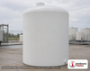 4500 Gallon HDPE Vertical Liquid Storage Tank with ASTM Certification. Polyethylene; White; 142" H x 102" W x 102" L.