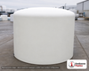 2000 Gallon Plastic Vertical Liquid Storage Tank. Polyethylene; White; 88" H x 90" W x 90" L.