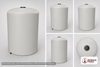 Dimensional spec drawing for Snyder Industries 4100 Gallon Vertical Storage Tank (102" L x 102" W x 130" H)