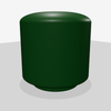 200 Gallon Plastic Vertical Water Storage Tank in Green