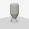 Snyder Industries 3900 Gallon Cone Bottom Tank - white, polyethylene, 90" L x 90" W x 180" H (additional view)