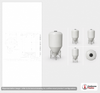 3900 Gallon 30 Degree Plastic Cone Bottom Tank in White