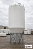 5500 Gallon 30 Degree Plastic Cone Bottom Tank. Polyethylene; White; 241" H x 90" W x 90" L.