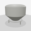 1400 Gallon 30 Degree Plastic Cone Bottom Tank