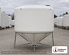 1400 Gallon 30 Degree Plastic Cone Bottom Tank. Polyethylene; White; 80" H x 86" W x 86" L.