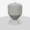 2500 Gallon 30 Degree Plastic Cone Bottom Tank