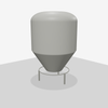 2600 Gallon 45 Degree Plastic Cone Bottom Tank
