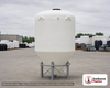 3000 Gallon 30 Degree Plastic Cone Bottom Tank in White. Polyethylene; White; dimensions 144.0in H x 90.0in W x 90.0in L; 500.0 lb empty; 1.5 specific gravity rating. Manufacturer part number SII-5150000N43. Sold by OneSource Plastics (https://www.onesourceplastics.com).