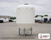 3000 Gallon 30 Degree Plastic Cone Bottom Tank in White. Polyethylene; White; 144" H x 90" W x 90" L.