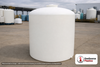 3000 Gallon HDPE Vertical Liquid Storage Tank in White. High Density Linear Polyethylene; White; 109" H x 96" W x 96" L.