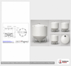 Dimensional spec drawing for Snyder Industries 6000 Gallon Cone Bottom Tank (142" L x 142" W x 136" H)