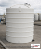8000 Gallon Plastic Vertical Liquid Storage Tank in White. High Density Linear Polyethylene; White; 183" H x 120" W x 120" L.