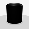 2500 Gallon Plastic Vertical Liquid Storage Tank in Black
