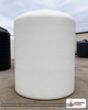 3000 Gallon HDPE Vertical Liquid Storage Tank in White. High Density Linear Polyethylene; White; 127" H x 90" W x 90" L.