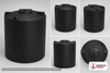 Dimensional spec drawing for Snyder Industries 750 Gallon Vertical Storage Tank