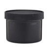 8 oz Black PP Plastic Straight Sided Jars (Short) - 2811B15BLK