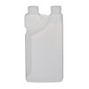 8 oz Natural HDPE Plastic Twin Neck Measure &amp; Pour Bettix Bottles - 3250B01-B