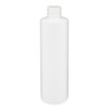 6 oz White HDPE Plastic Cylinder Bottles (Cap Not Included) - 3560B11-BWHT