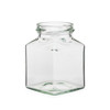 6 oz Clear Glass Square Jars (Cap Not Included) - 8019B13BULK