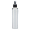 8.5 oz Brushed Aluminum Bullet Bottle &amp; Black Fine Mist Sprayer - AL250AB