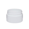 0.5 oz White PP/PS Plastic Double Wall Straight Base Jars (Cap Not Included) - 24100-B