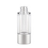 30 ml Clear Bottle with Matte Silver Base - 319828