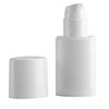 30 ml White Mini Airless Dispenser with Cap - MG30MINOVWPWW