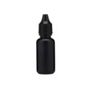 0.5 oz Black LDPE Plastic Dropper Bottles (Dropper Fitment &amp; Black Cap) - 1201B07BLK